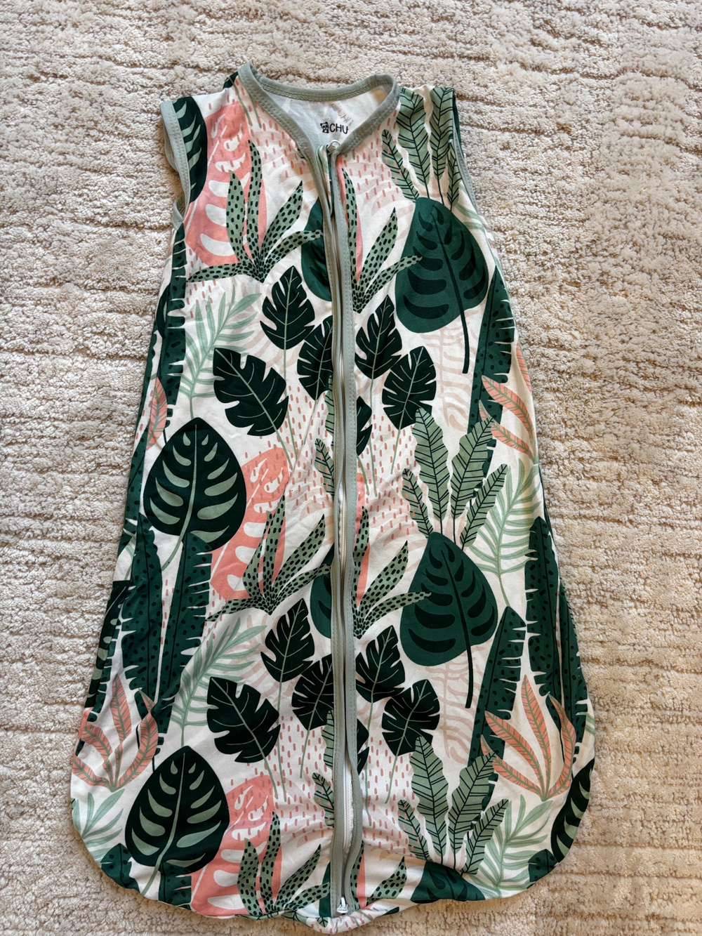 Bstoppt Nursery Swaddling Blanket Leaf Print 3-6 Months